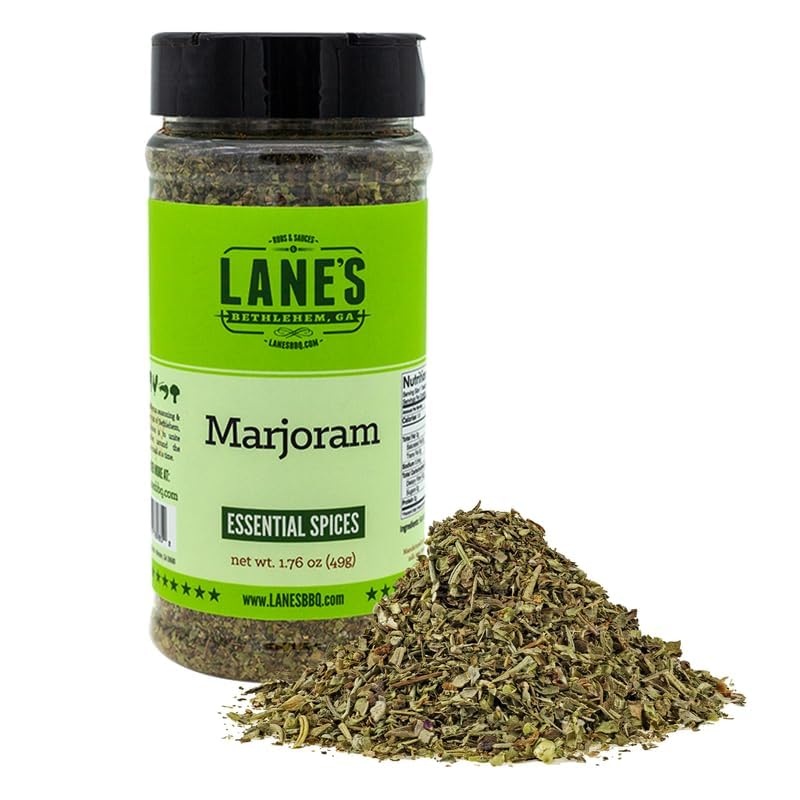 Lane’S Dried Marjoram Spice, All-Natural Marjoram Dried Leaves For Meats, Vegetables, And Sauces Marjorams Leaves, Made In Usa,