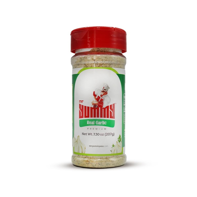 Mr. Yummy | Real Garlic Seasoning – Dairy-Free, Gluten-Free, Low Sodium, Keto, No Sugar, Non Gmo, Premium Blend No Preservatives