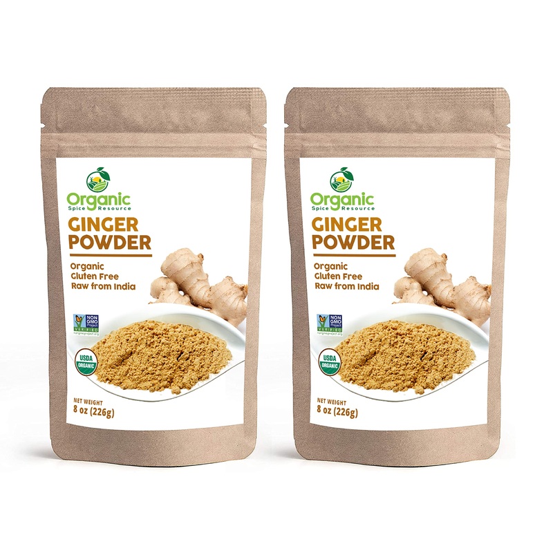 Organic Ginger Powder | 16 Oz (Pack Of 2) | Usda Organics And Non-Gmo Verified Project Approved | Product Of India | 100% Raw An