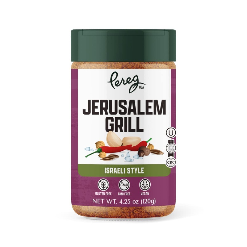 Pereg Jerusalem Spice Seasoning (4.25 Oz) – Israeli Savory Spice Mix With Cumin, Coriander, Allspice, Garlic & Paprika – Grillin