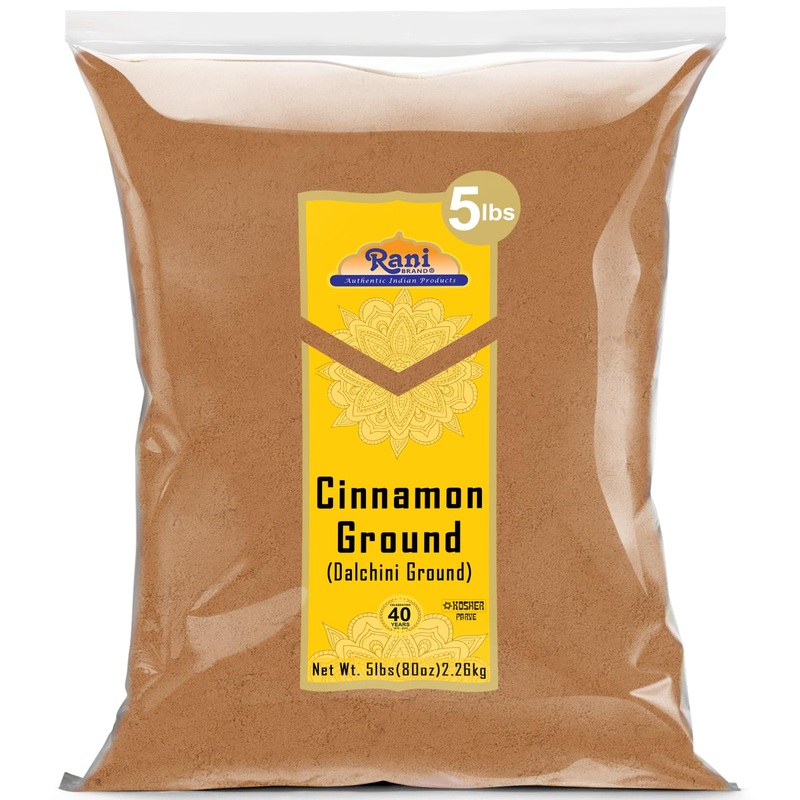 Rani Cinnamon Powder (Ground) Spice 80Oz (5Lbs) 2.27Kg Bulk ~ All Natural | Salt-Free | Vegan | No Colors | Gluten Friendly | No