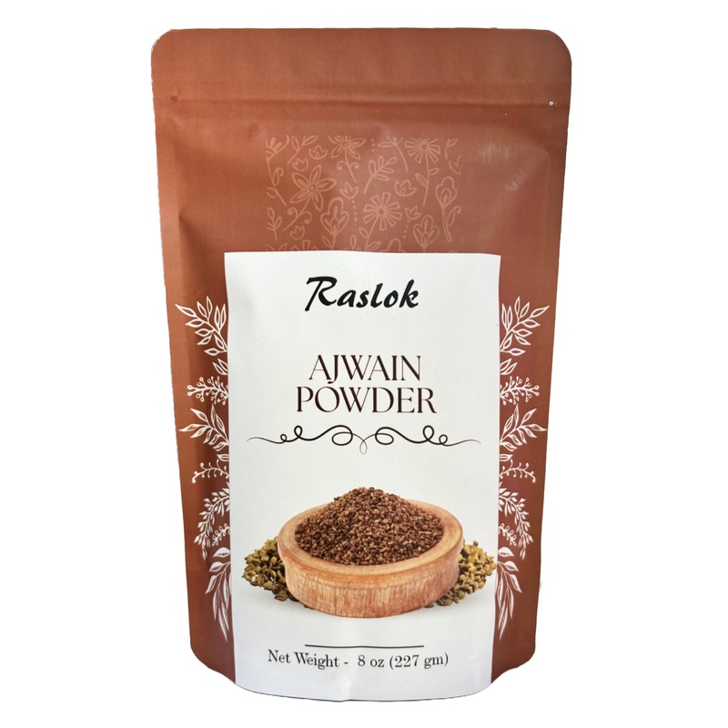 Raslok Ajwain Powder | Carom Seed Powder | Trachyspermum Ammi | Ajowan Powder (8.0, Ounces)