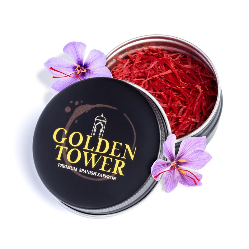 Saffron Threads By Golden Tower – Pure And Geniune All Red Saffron Strands – 0.07 Ounces – Premium Grade Saffron Ideal For Paell