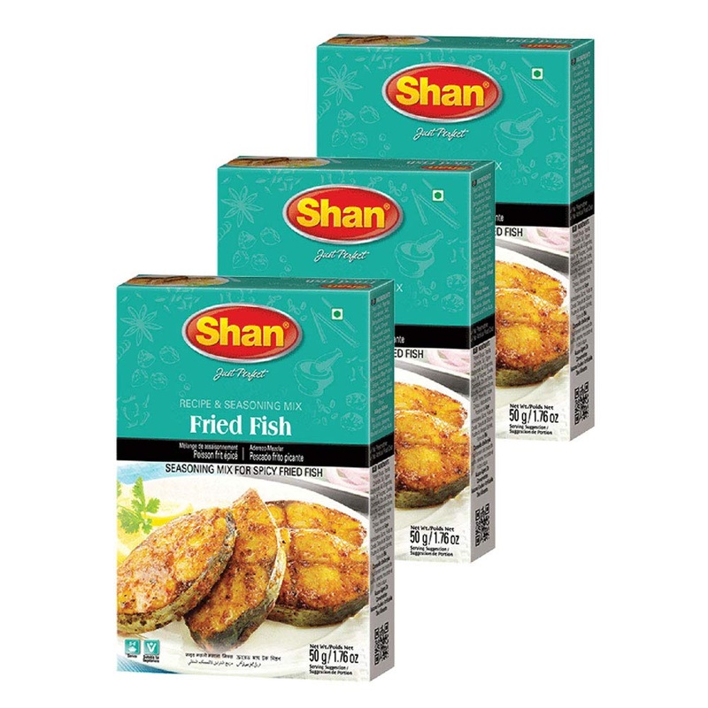 Shan – Fried Fish Seasoning Mix (50G) – Spice Packets For Spicy Fried Fish (Pack Of 3)