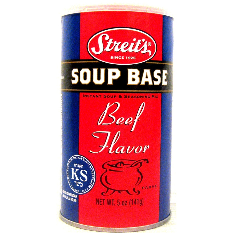 Streit’S Soup Base Beef Flavor, Instant Soup And Seasoning Mix, Kosher Certified, 5 Oz (3-Pack)