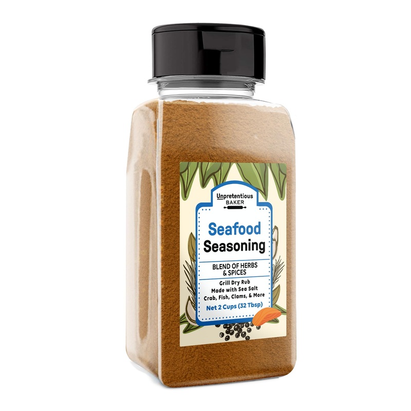Unpretentious Seafood Seasoning, 2 Cups, Herbs & Spices Blend For Fish, Shrimp, Clams, Crab, Gumbo, & More