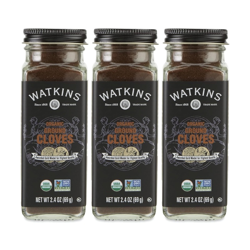 Watkins Gourmet Organic Spice Jar, Ground Cloves,2.4 Ounce (Pack Of 3)