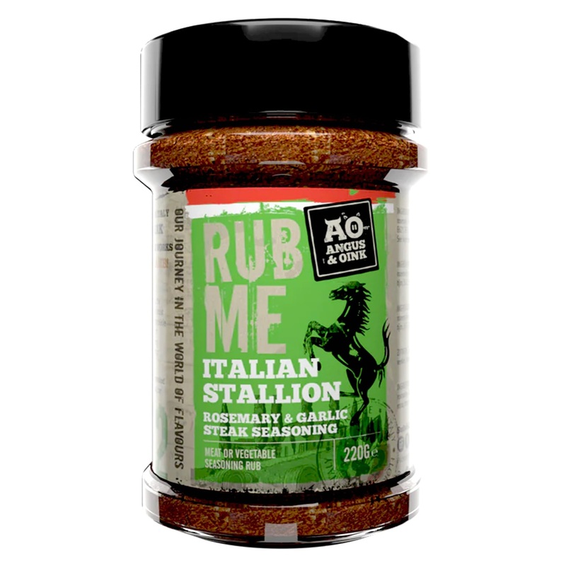 Angus & Oink | Italian Stallion Bbq Seasoning Rub | Inspired By Northern Italian Flavours | Perfect For Steak, Lamb & Pizza | 22