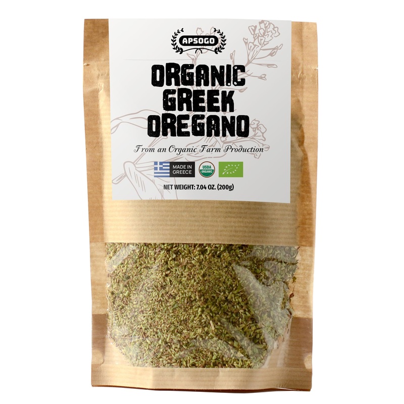 Apsogo Oregano – Organic Dried Oregano Produced In Greece – Premium Quality & Excellent Taste (7.05Oz (Pack Of 1))