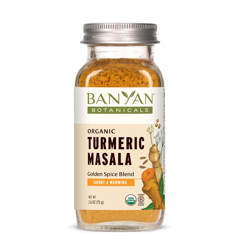 Banyan Botanicals Turmeric Masala Spice Mix – Organic Ayurvedic Spice Blend – Warming & Savory Cooking Spices With Organic Turme