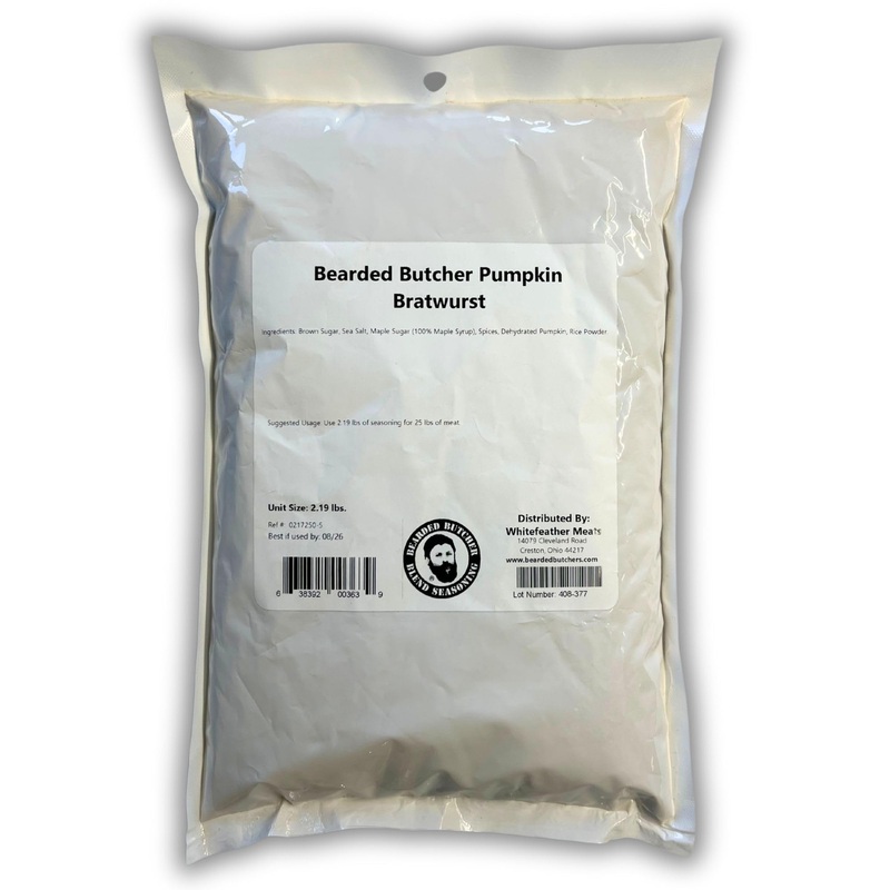 Bearded Butchers Pumpkin Seasoning 2.19Lb – Perfect For Pumpkin Cranberry Bratwurst – Seasons 25 Lbs Of Meat – Made With Real Pu