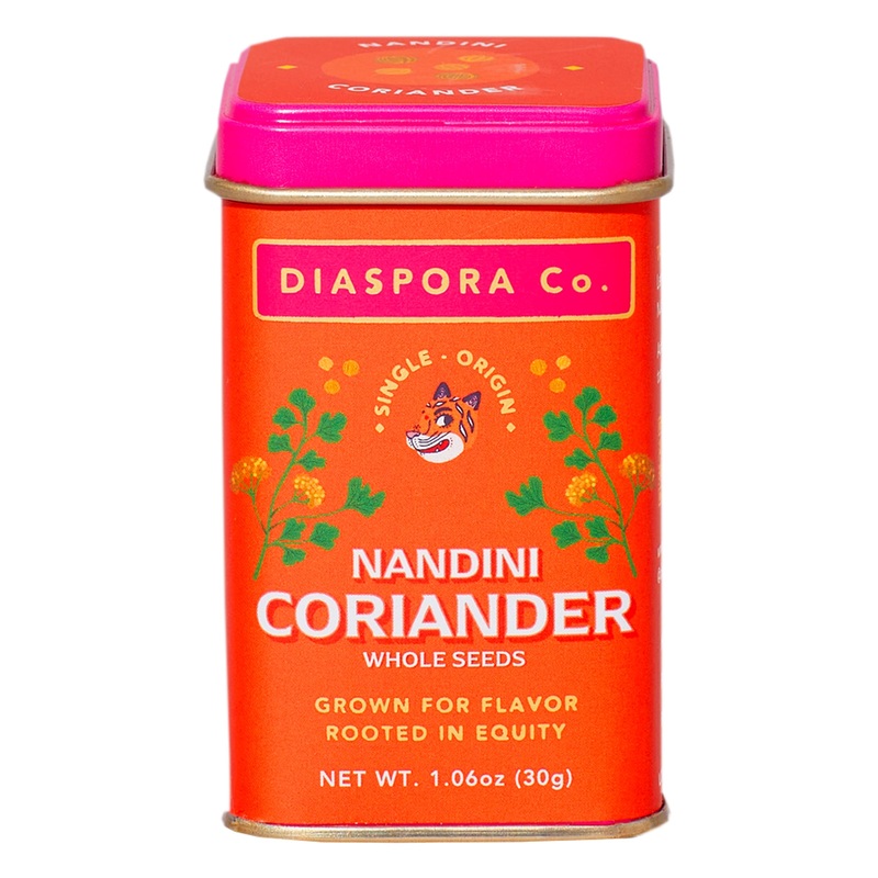 Diaspora Co. Nandini Coriander | Single-Origin Whole Coriander Seeds | 30G Everyday Tin