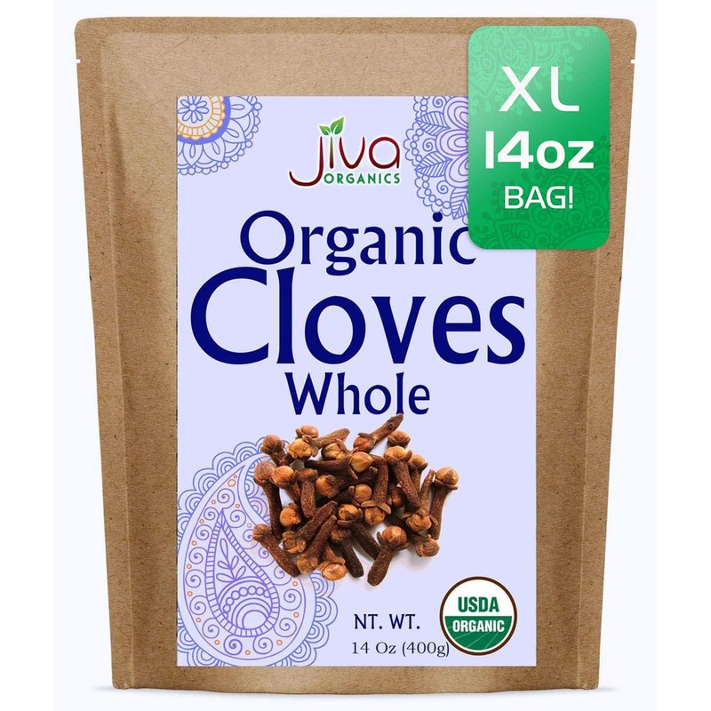 Jiva Organic Cloves Whole 14 Ounce Bulk Bag – Non-Gmo, Keto Friendly, Non Irradiated – Organic Dried Clove Buds Bulk