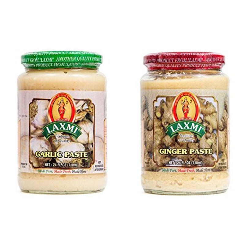 Laxmi Garlic Paste & Ginger Paste 2 Pack 24 Oz Jars