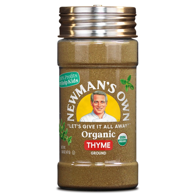 Newman’S Own Organic Ground Thyme, Perfect For Meats, Vegetables, Stews, Non-Gmo, Kosher, 1.68 Oz. Bottle
