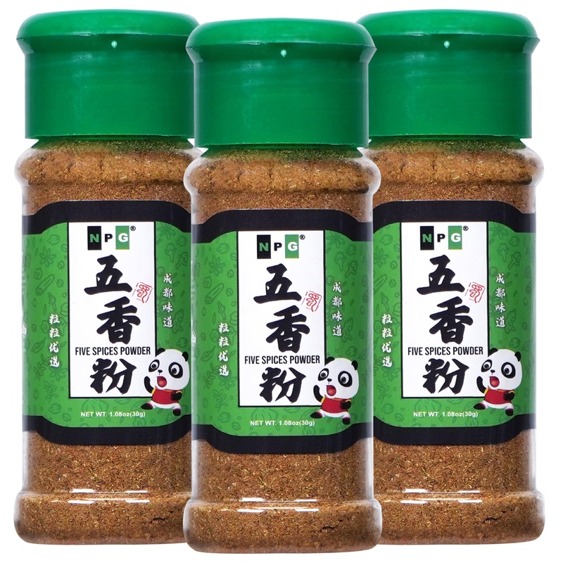Npg Authentic Chinese Five Spice Blend 1.08 Oz (Pack Of 3), Gluten Free, All Natural Ground Chinese 5 Spice Powder, No Preservat