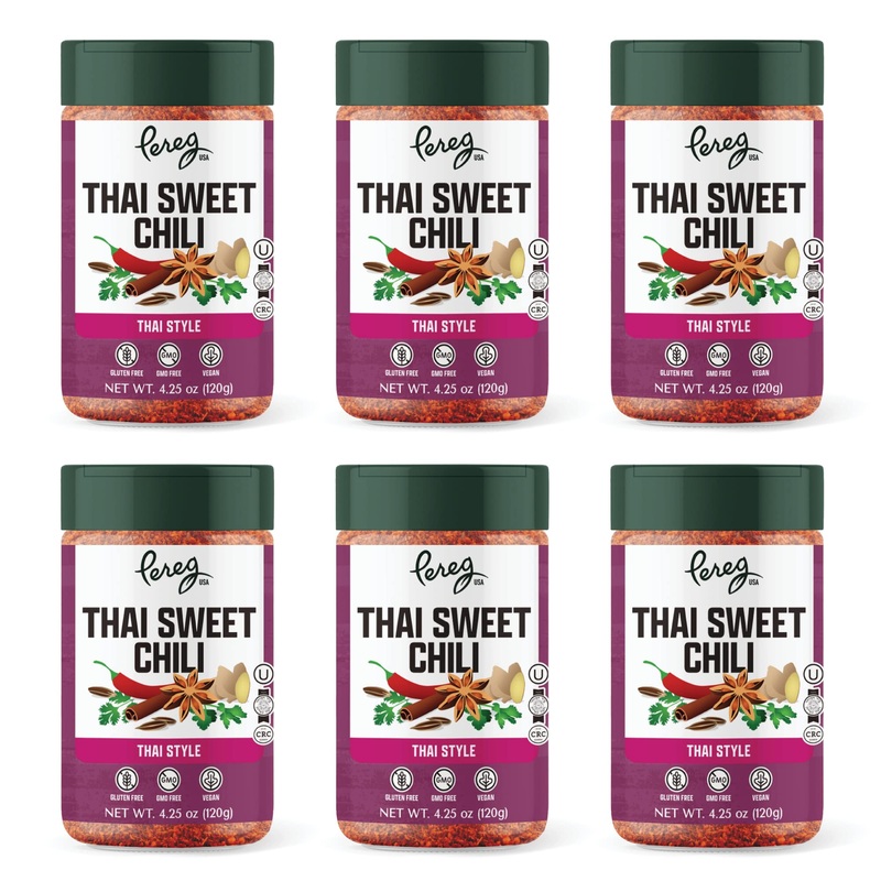 Pereg Mixed Spices – Thai Sweet Chili Seasoning Mix (4.25 Oz X 6 Pack) – Exotic Flavors – Thai Chili Style Spice Blends – No Art