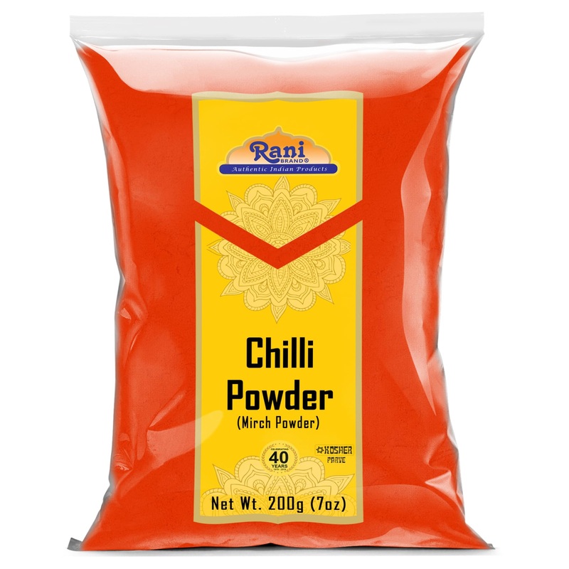 Rani Chilli Powder (Mirchi) Ground Indian Spice 7Oz (200G) ~ All Natural | Salt-Free | Vegan | No Colors | Gluten Friendly | Non