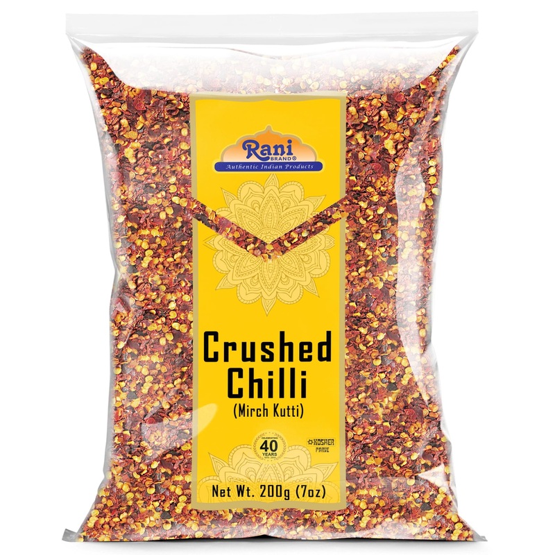 Rani Crushed Red Pepper Flakes Chilli (Pizza Type Cut) 7Oz (200G) ~ All Natural, No Color Added, Gluten Friendly | Vegan | Non-G