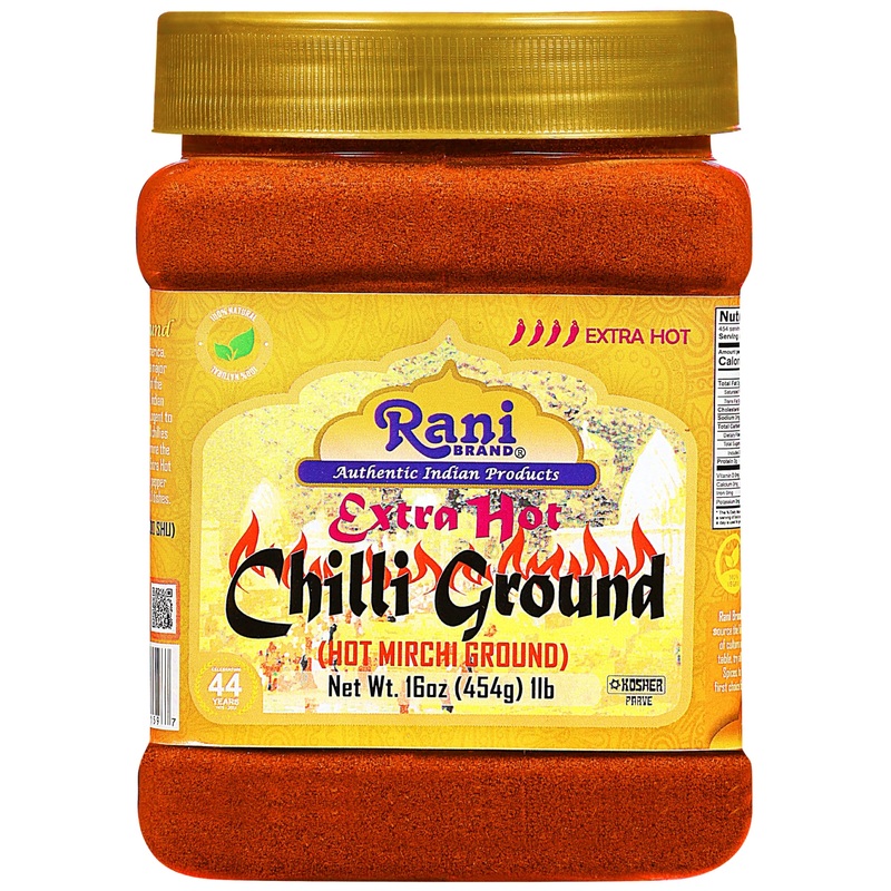 Rani Extra Hot Chilli Powder Indian Spice 16Oz (1Lb) 454G Pet Jar ~ All Natural | Salt-Free | Vegan | No Colors | Gluten Friendl