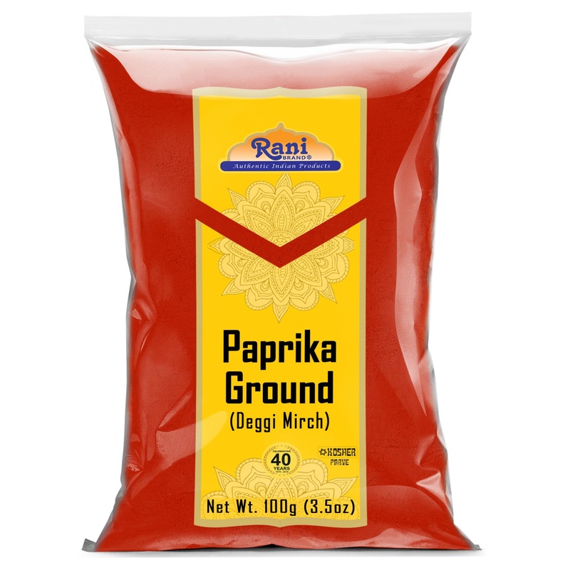 Rani Paprika (Deggi Mirch, Low Heat, Low Heat) Spice Powder, Ground 3.5Oz (100G) ~ All Natural, Salt-Free | Vegan | No Colors |