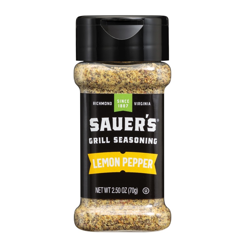 Sauer’s Lemon Pepper Seasoning, 2.5 Ounce – Zesty Flavor Enhancer for Cooking, Grilling & Seasoning Dishes, Pack of 1