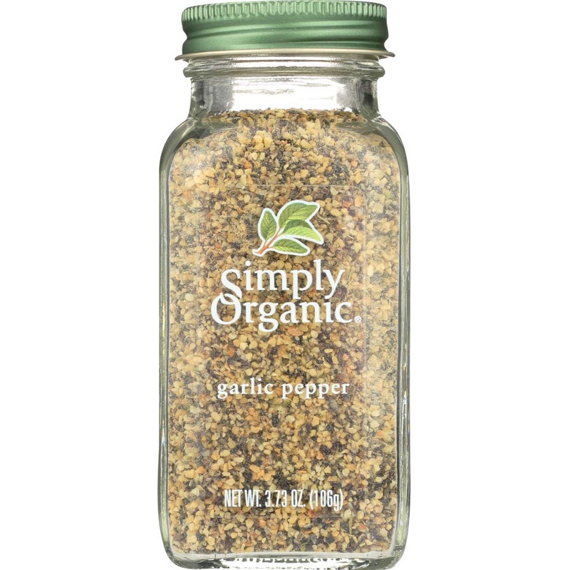 Simply Organic Garlic Pepper, Certified Organic | 3.73 Oz | Pack Of 4