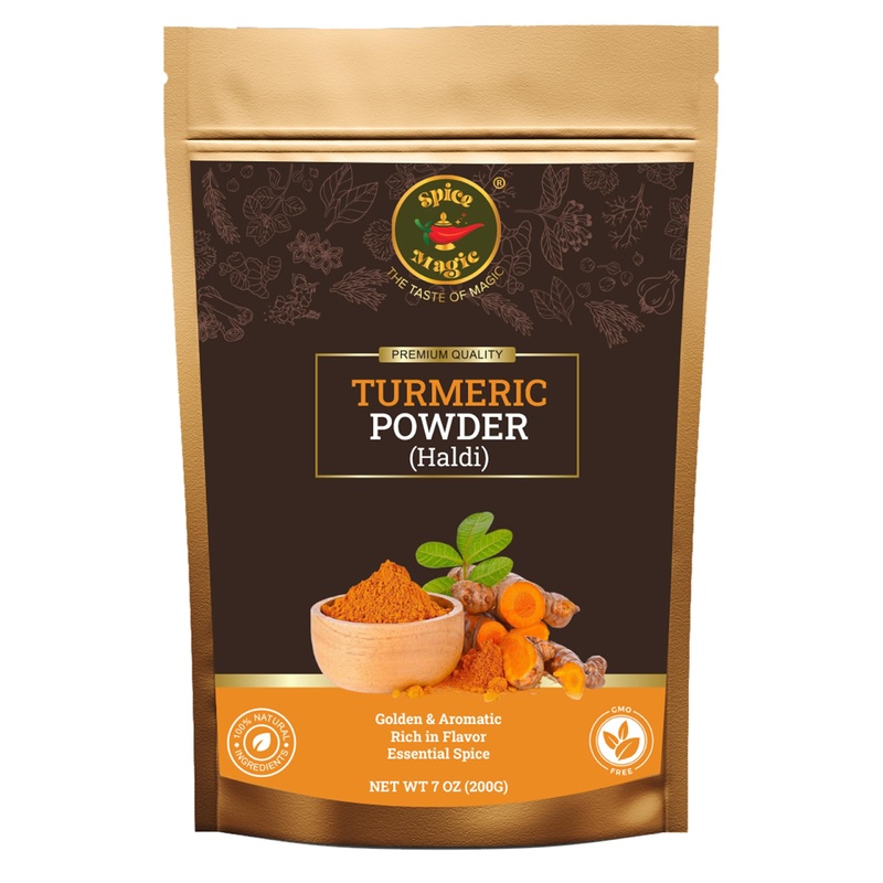 Spice Magic Turmeric Root Powder – 100% Pure And Natural, Non-Gmo, Gluten Free, High Curcumin – 7 Oz