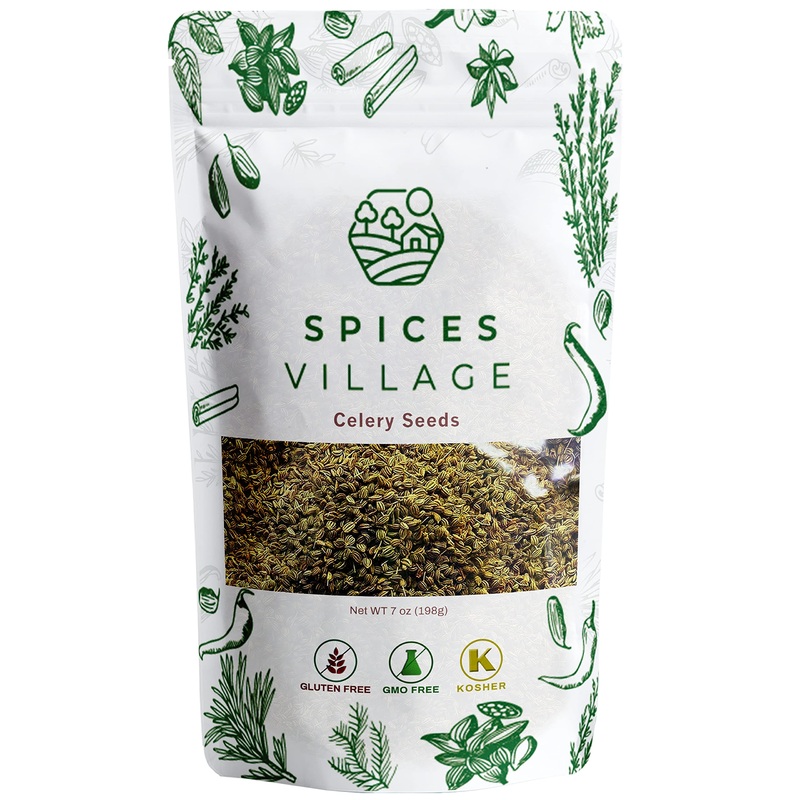 Spices Village Celery Seeds For Cooking, 7 Ounces – Whole Celery Seed Spice For Pickling & Canning – Certified Kosher, Gluten-Fr