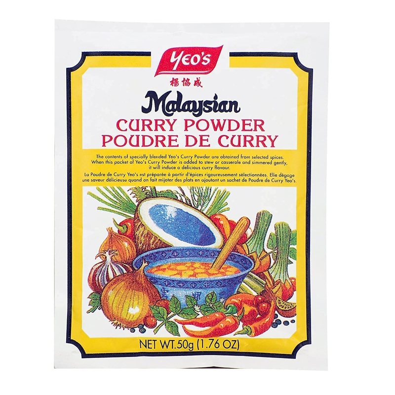 Yeo’S Malaysian Curry Powder (24 Pack) – No Preservatives, Gluten Free, Vegan, Planted, All Natural And Delicious, Authentic Fla