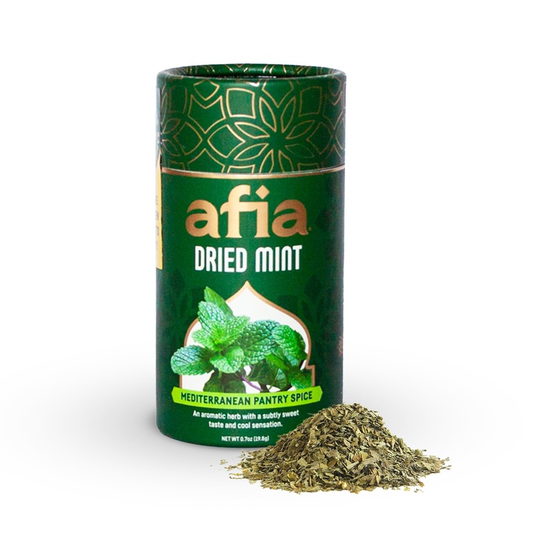 Afia – Dried Mint Seasoning | Dried Mint For Cooking, Mediterranean Pantry Spice For Middle Eastern Dishes, Meals And Cuisine |
