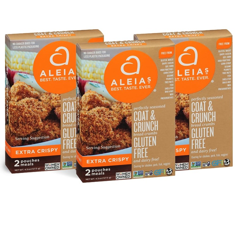 Aleia’S Best. Taste. Ever. Extra Crispy Coat & Crunch – 4.5Oz/3 Pack – Crispy Breading For Poultry, Meat, Seafood, Vegetables –