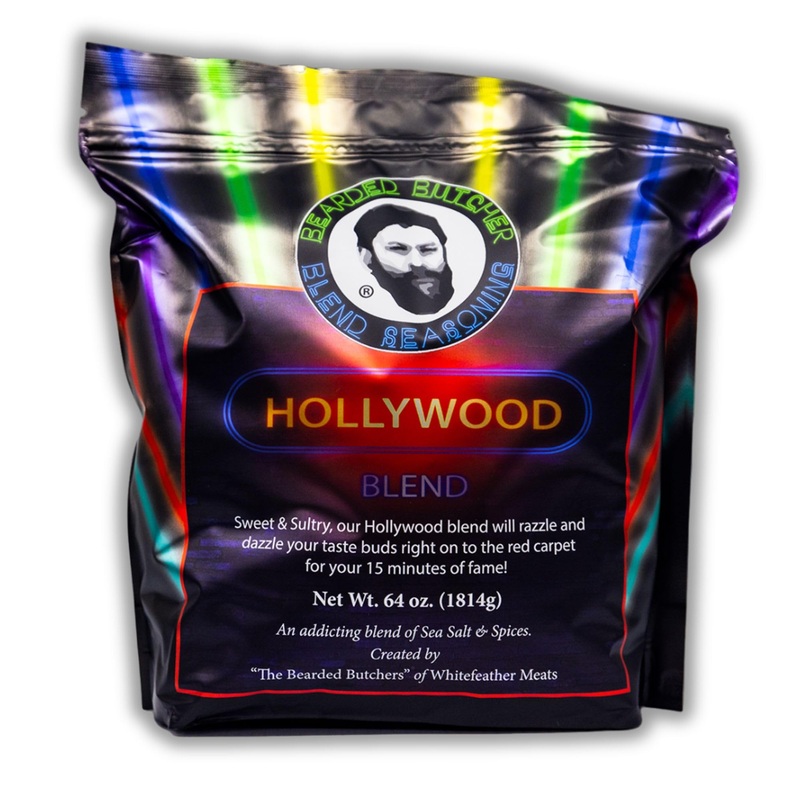 Bearded Butchers Hollywood Blend Seasoning, 64 Oz Bag (4 Lbs) – Sweet & Sultry With Cane Sugar & Molasses, Ideal For Pork Ribs,