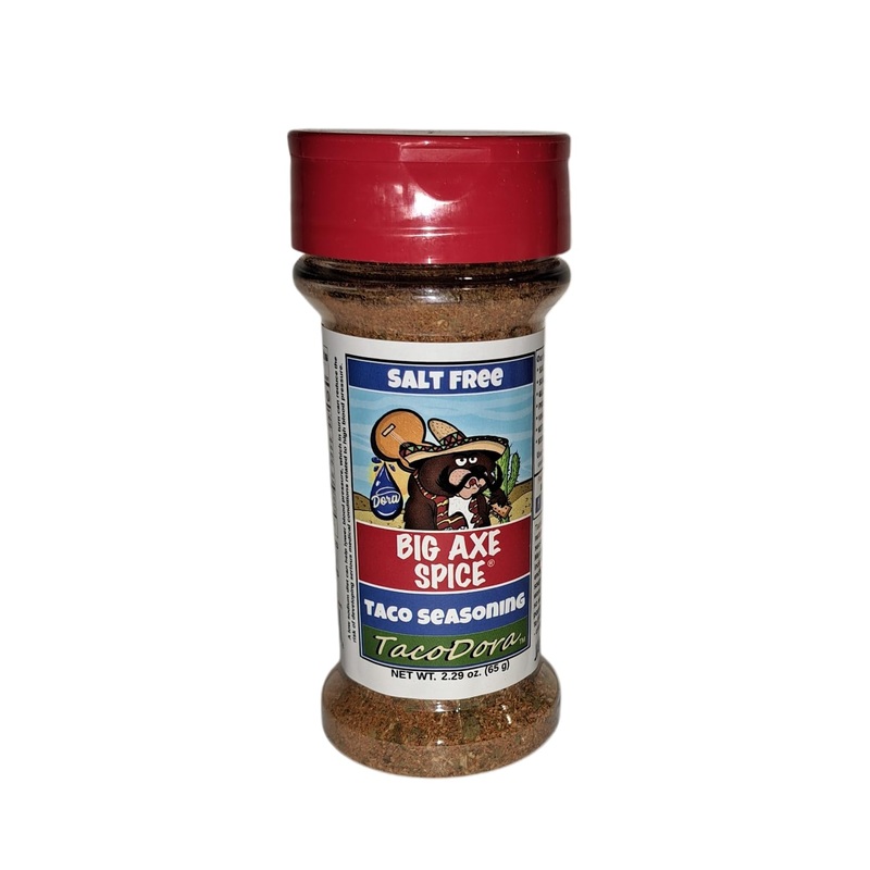 Big Axe Spice Tacodora – Mild Salt Free Taco Seasoning – Salt Free, Gluten Free, Sugar Free, Preservative Free