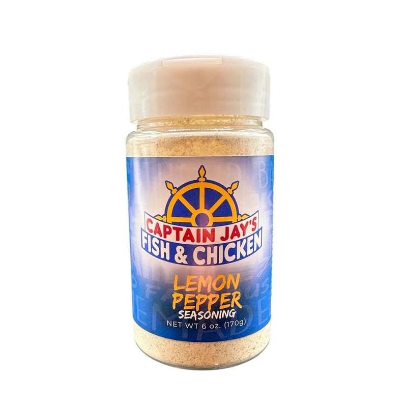 Captain Jay’s Fish & Chicken Lemon Pepper Seasoning, 6 oz – Perfect for Fish & Chicken Dishes, World Famous Flavor