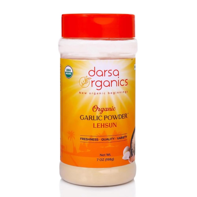 Darsa Organics Garlic Powder 7 Oz – Lehsun Powder, Garlic Powder Organic, Aromatic Garlic Powder Seasoning For Cooking, Curries,