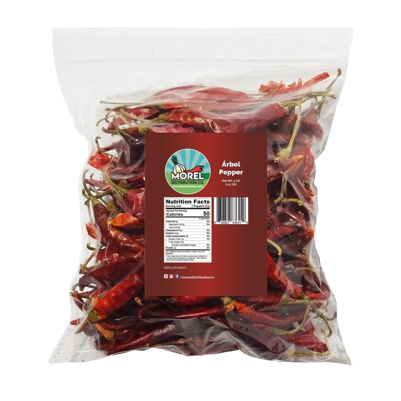 Dried Arbol Pepper (Chile De Arbol) Wt: 4 Oz, 8 Oz, 1 Lb, 2 Lbs, 5 Lbs, And 10 Lbs! (4 Oz)