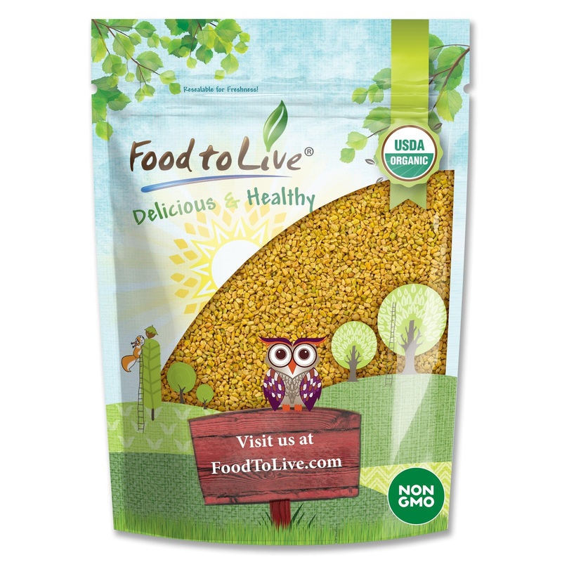 Food To Live – Organic Fenugreek Seeds, 1 Pound – Non-Gmo, Raw, Whole Methi, Kosher, Vegan, Bulk, Rich In Iron, Copper And Fiber