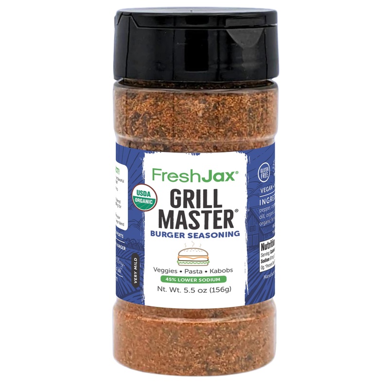 Freshjax Organic Burger Seasoning (5.5 Oz) – All-Purpose Hamburger Spice Rub For Grilling, Bbq, Steak, Smash Burgers & Beef