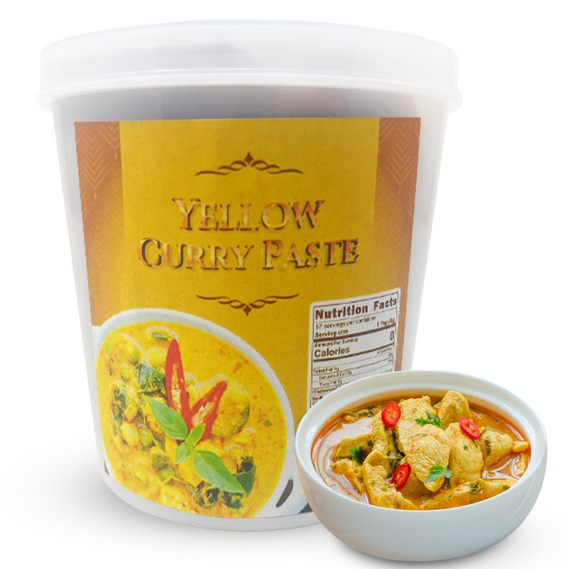 Fusion Select Yellow Curry Paste – Seasoning Spice Blend For Asian Food, Middle Eastern & Indian Cuisine – Dressing & Condiment