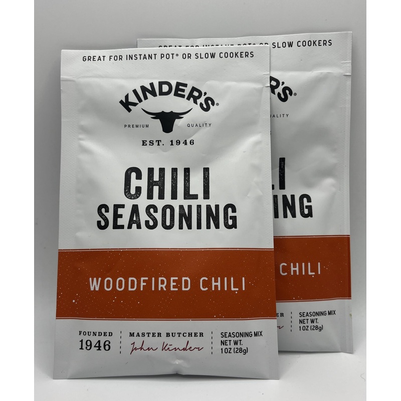 Generic Kinders Woodfired Chili Packets, 2 Packets