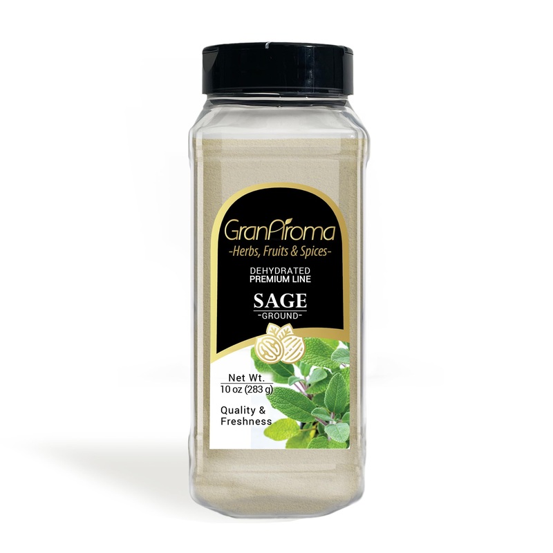 Granaroma Ground Sage, 10 Oz, Earthy Flavor, Soups & Sauces, Versatile Herb
