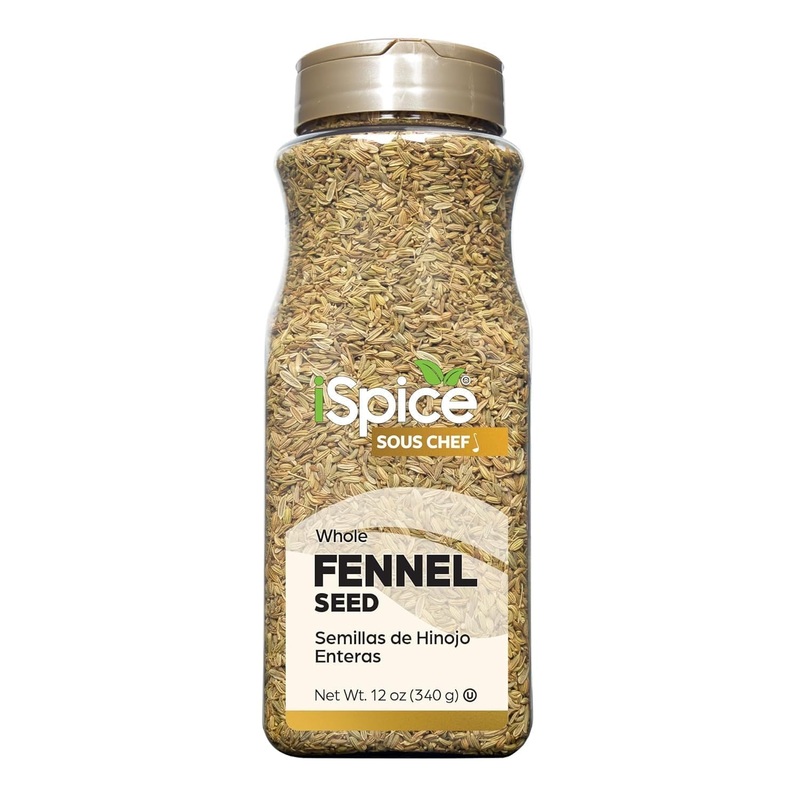 Ispice | Fennel Seed | Bulk Size | Gourmet Spice | Kosher (12 Oz, Whole Fennel Seed)