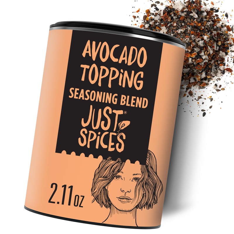 Just Spices Avocado Topping, 2.11 OZ – Spice Mix for Avocado, Salads & Bowls with Black Sesame, Tomato & Chili
