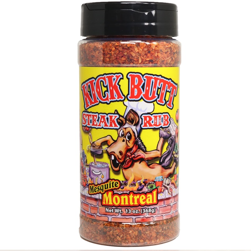 Kick Butt Gourmet Cajun Seasoning Spice Shaker – Spicy Cajun Seasoning Rub (7 Oz) – Use For Creole Seasoning (Montreal Steak)