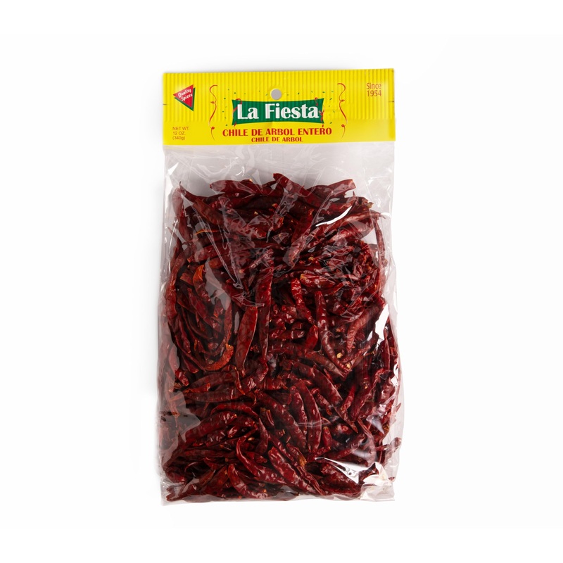 La Fiesta Arbol Dried Whole Chile Pods, 12 Oz Bag – Spicy Heat For Salsas, Marinades, And Stews – Authentic Flavor – Trusted Sin