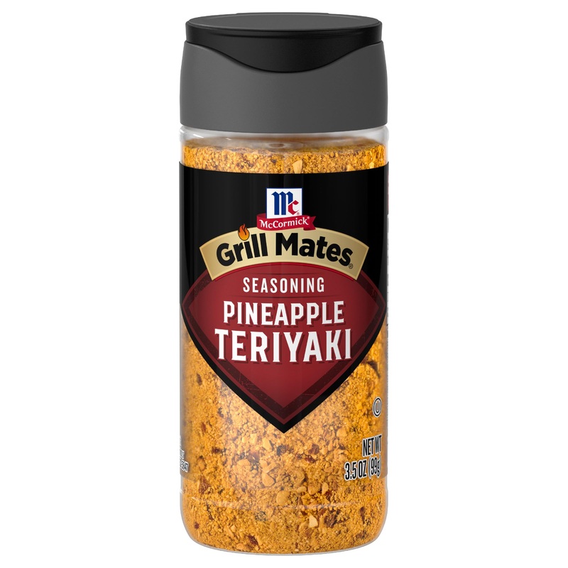McCormick Grill Mates Pineapple Teriyaki Seasoning, 3.5 oz – Savory-Sweet Flavor for Pork, Chicken & Seafood Grilling