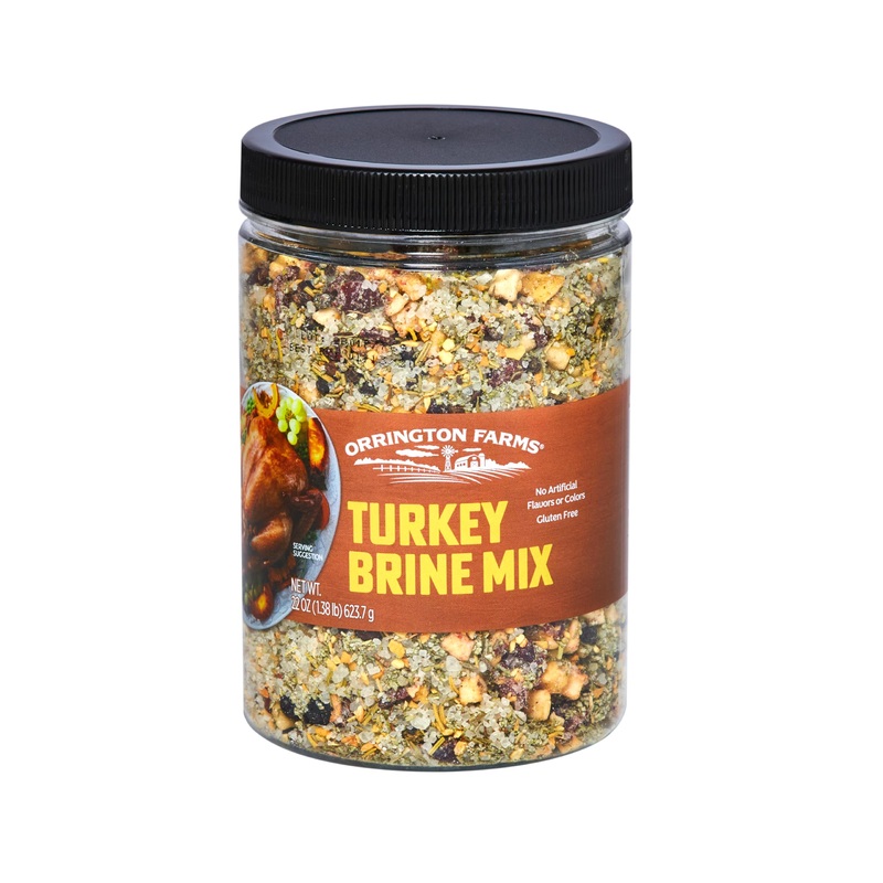 Orrington Farms Turkey Brine Mix | Savory Blend Of Sea Salt, Cranberries, Sage, Juniper Berries & More | Brine Turkeys Up To 25