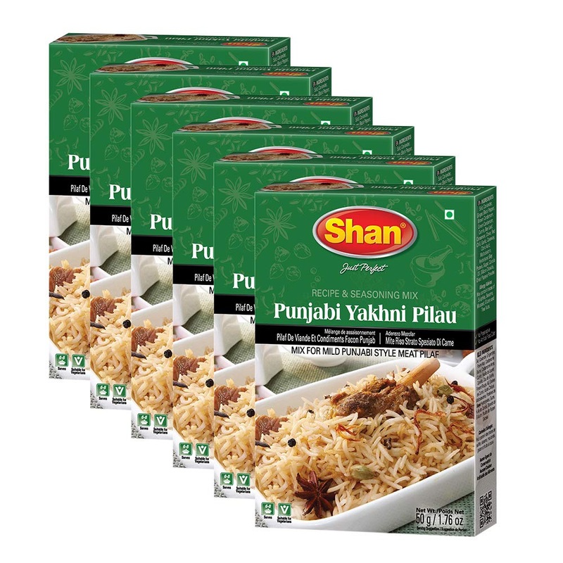 Shan Punjabi Yakhni Pilau Masala Powder 50G – Biryani Spice Mix For Meat Pilaf, Indian Seasoning For Chicken & Mutton – Authenti