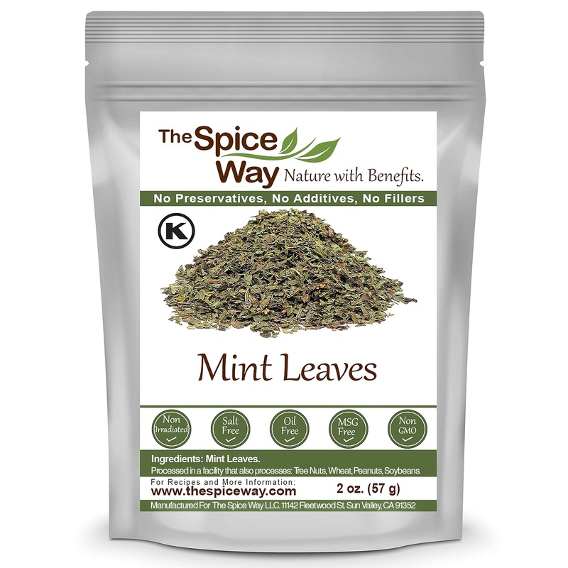 The Spice Way Mint Leaves – (2 Oz) Dried Loose Mint Leaf